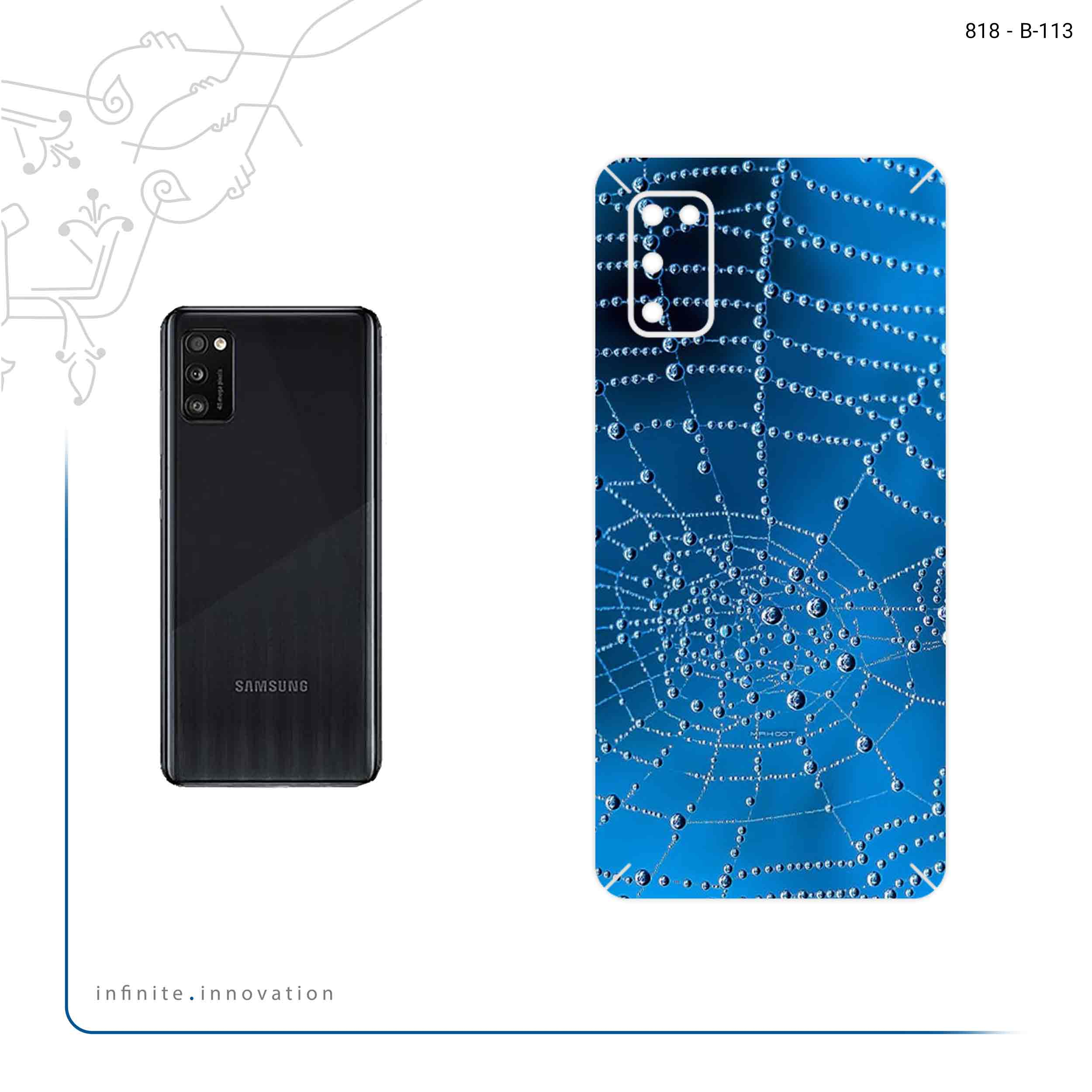برچسب پوششی ماهوت مدل Spider web مناسب برای گوشی موبایل سامسونگ Galaxy A41