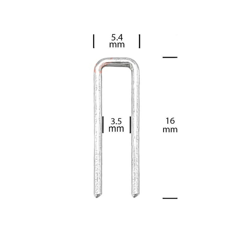 سوزن منگنه تینا فلز کد 9016 سایز 16-90 بسته 2880 عددی