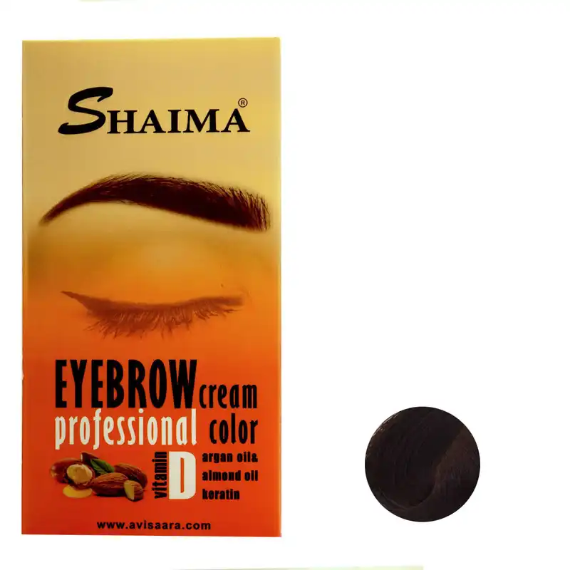 کیت رنگ ابرو شایما شماره CH5-E6.E حجم 30 میلی لیتر رنگ بلوند شکلاتی تیره