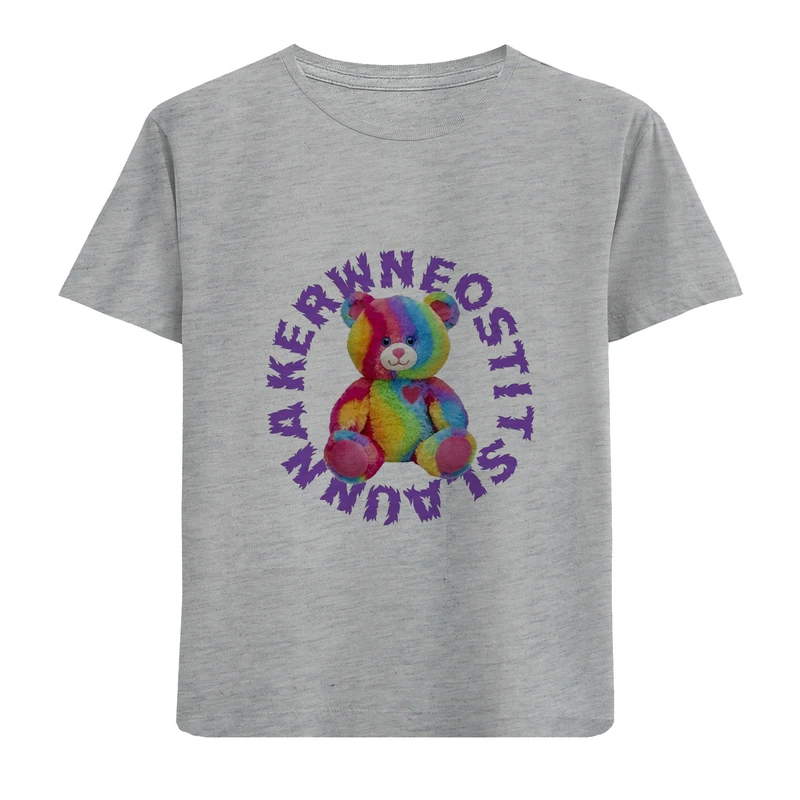 تی شرت آستین کوتاه بچگانه مدل عروسک خرس D283