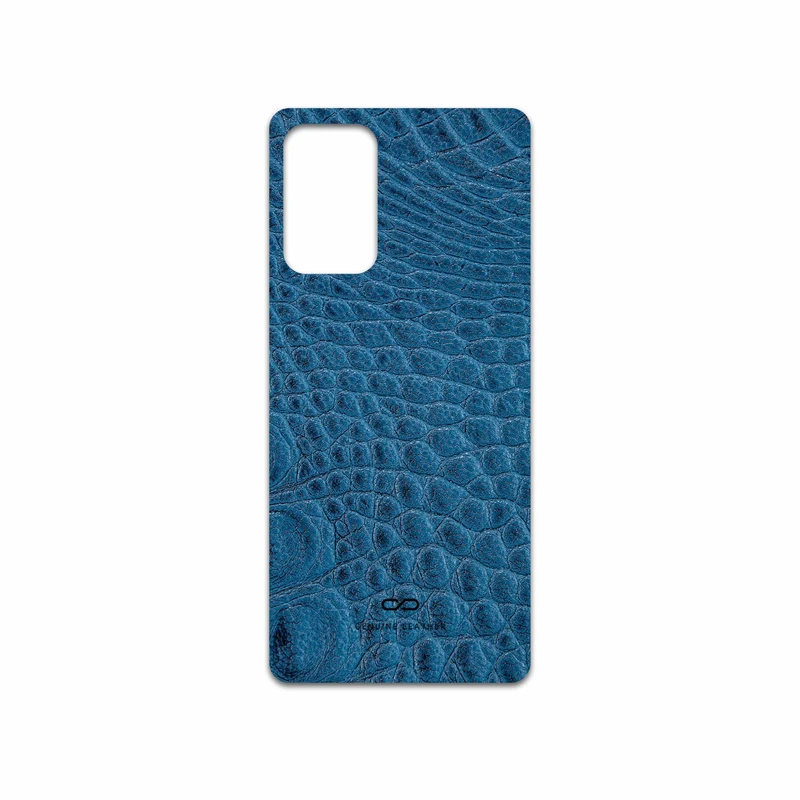 برچسب پوششی ماهوت مدل Blue-Crocodile-Leather مناسب برای گوشی موبایل سامسونگ Galaxy A52 5G