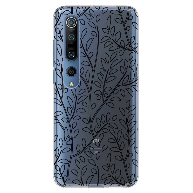 کاور مگافون طرح برگ مدل C45-B مناسب برای گوشی موبایل شیائومی Mi 10 5G / Mi 10 Pro 5G