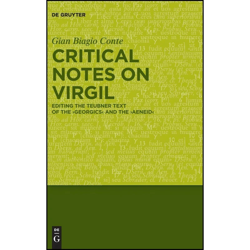 کتاب Critical Notes on Virgil اثر Gian Biagio Conte انتشارات Walter de Gruyter