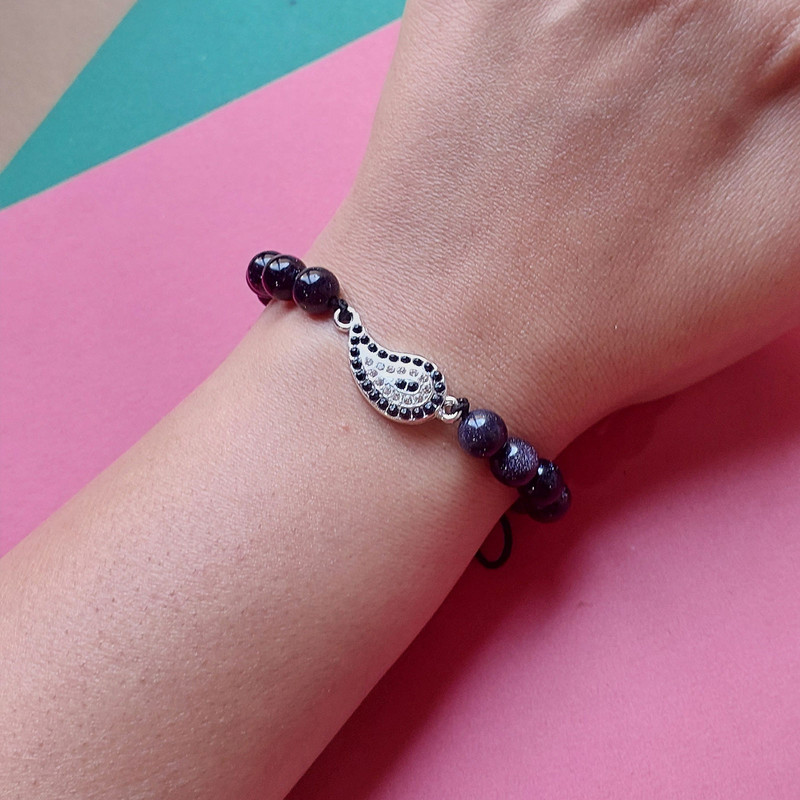 دستبند زنانه مدل دلربا بته جقه ای کد HC113