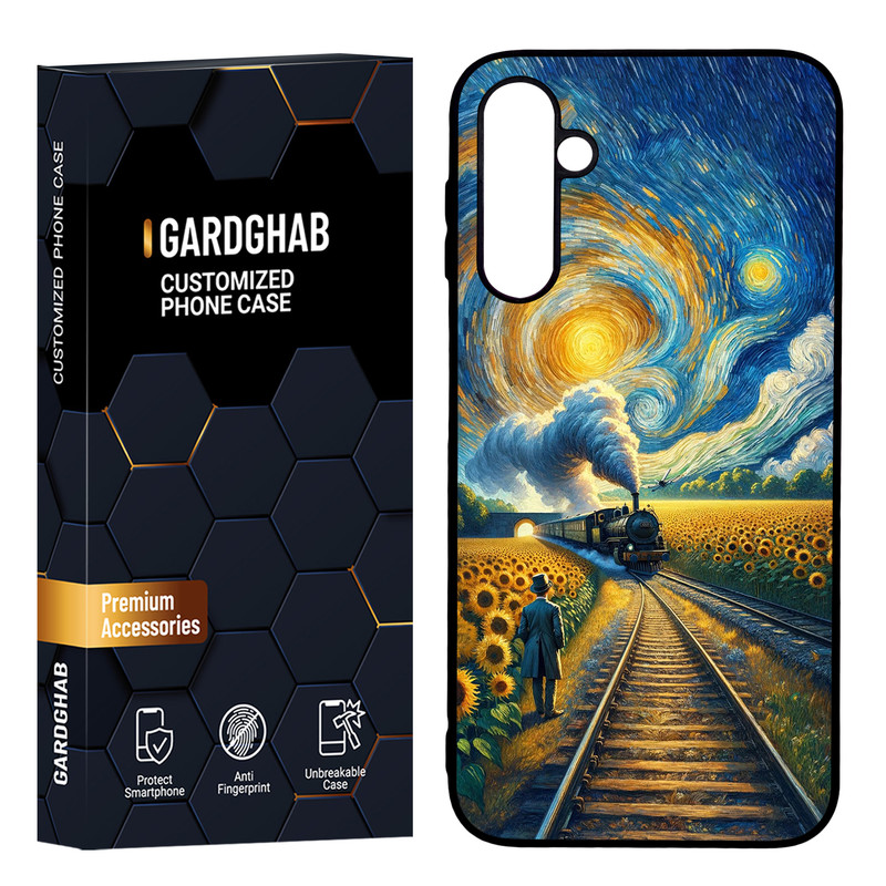   کاور گارد قاب مدل پشت گلس هنری مناسب برای گوشی موبایل سامسونگ Galaxy A24