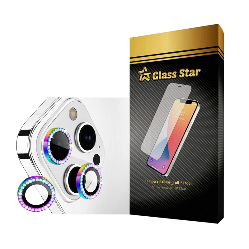 محافظ لنز دوربین گلس استار مدل RNGLNGS مناسب برای گوشی موبایل اپل iPhone 14 Pro Max / iPhone 14 Pro