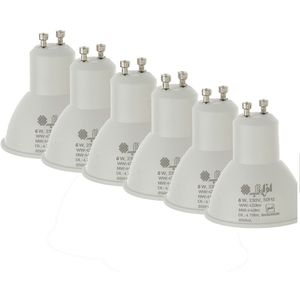 لامپ هالوژن ال ای دی 6 وات افراتاب مدل AF-SGU10-6WD پایه GU10 بسته 6 عددی