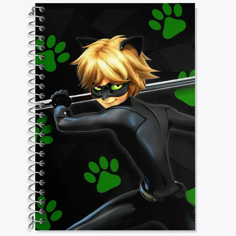 دفتر زبان 50 برگ خندالو مدل دو خط طرح پسر گربه ای کد 3479