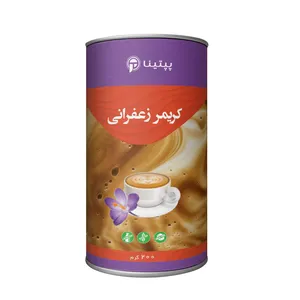 کریمر غیر لبنی زعفرانی بدون شکر پپتینا - 200 گرم