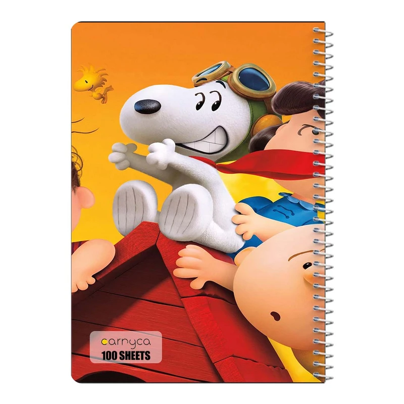 دفتر مشق 100 برگ سیمی کارنیکا طرح فیلم بادام زمینی ها The Peanuts کد 42837