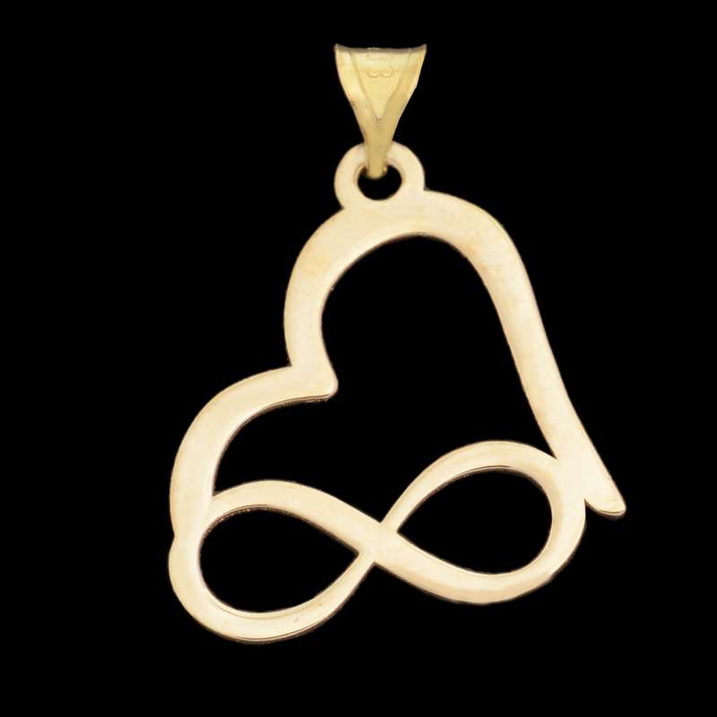 آویز گردنبند طلا 18 عیار زنانه طلای مستجابی مدل قلب و بی نهایت کد 69 آویز گردنبند طلا 18 عیار زنانه طلای مستجابی مدل قلب و بی نهایت کد 69