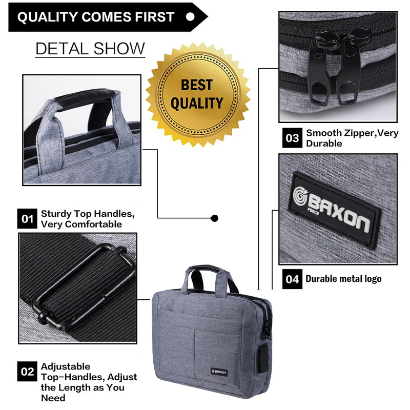 عکس شماره 13 : کیف لپ تاپ بگسون فورس مدل rct-3301 مناسب برای لپ تاپ 14.1 تا 15.6 اینچی