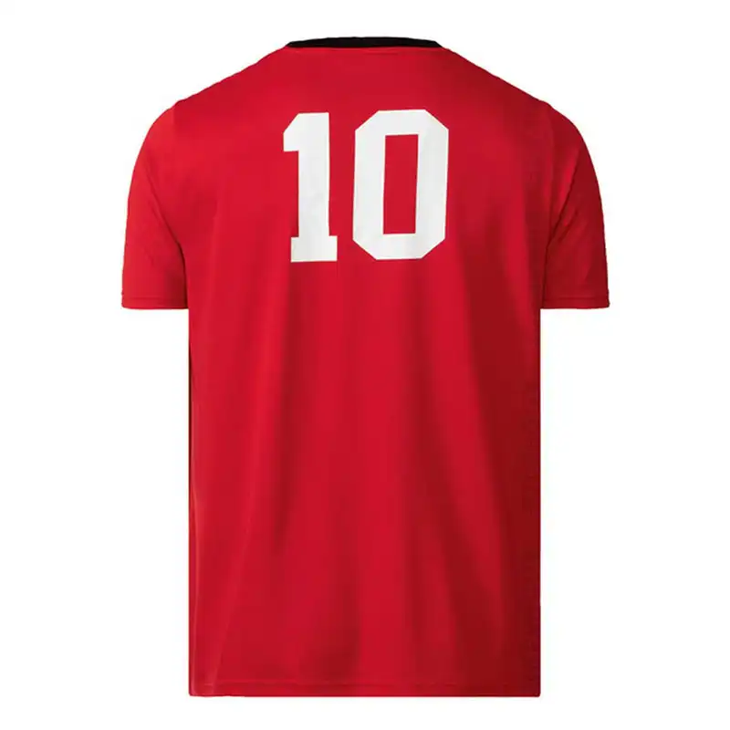 تی شرت آستین کوتاه ورزشی مردانه کریویت مدل فوتبالی 1 سوزنی رنگ قرمز