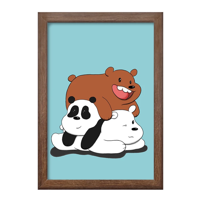 تابلو خندالو طرح انیمیشن سه خرس کله پوک کد 27637