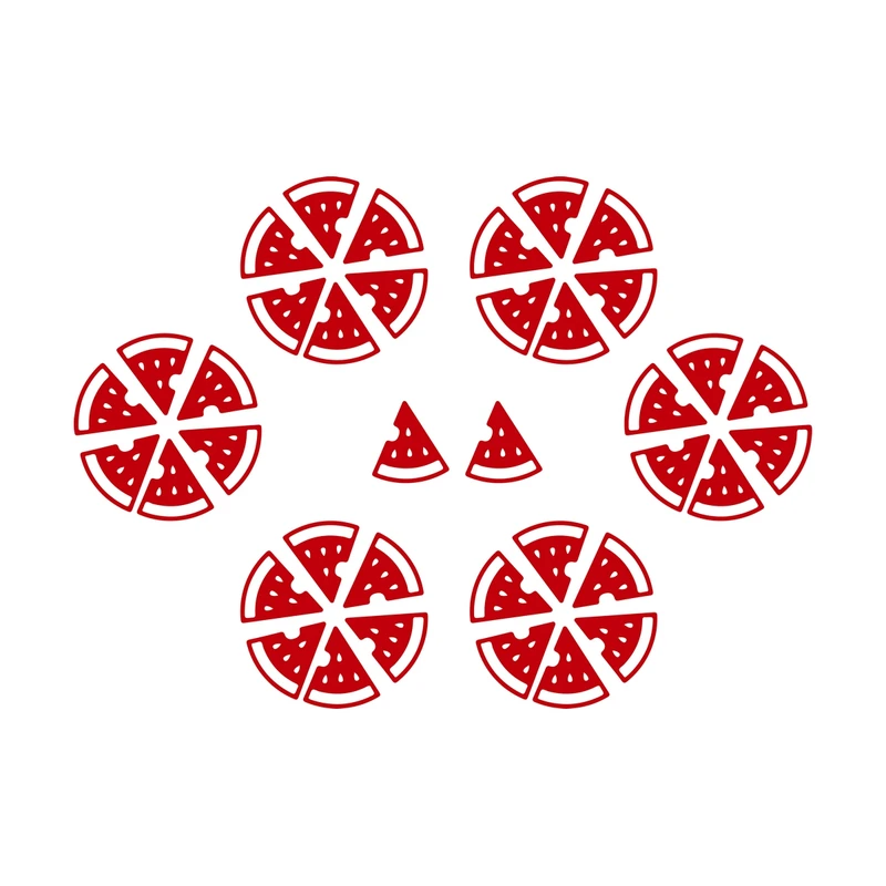 استیکر مدل هندونه شب یلدا کد YD-KMS مجموعه 38 عددی