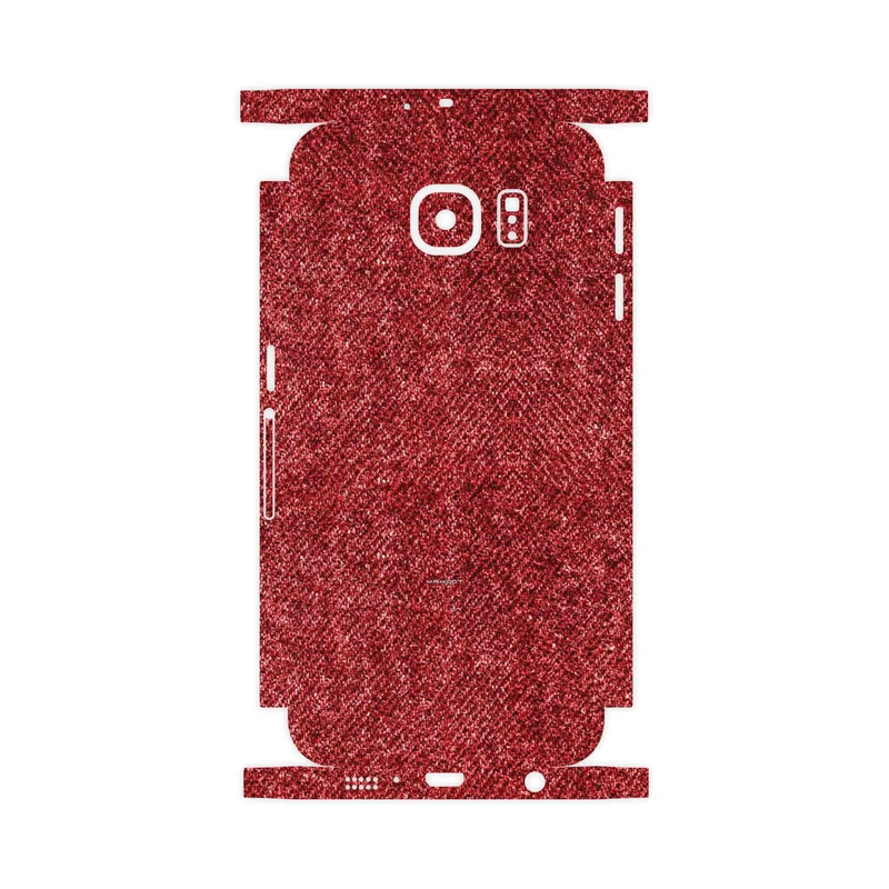 برچسب پوششی ماهوت مدل Fabric Texture 4-FullSkin مناسب برای گوشی موبایل سامسونگ Galaxy S6 Edge