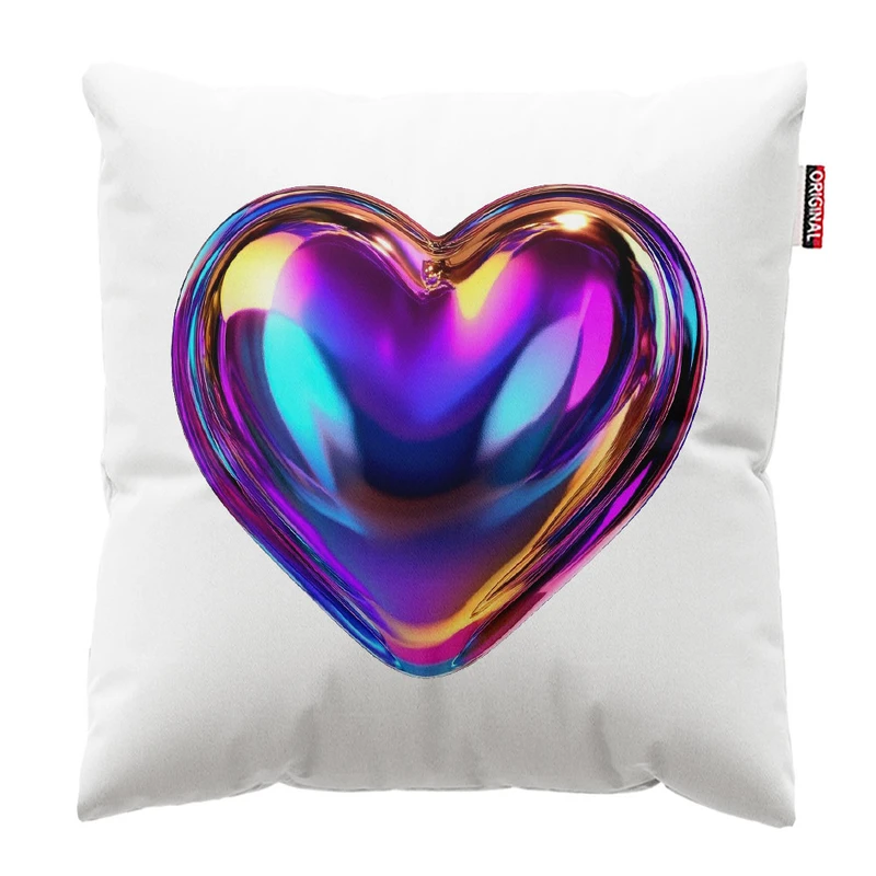 کوسن پاد آفرین طرح قلب کد 3216 سایز 30*30 سانتی متر