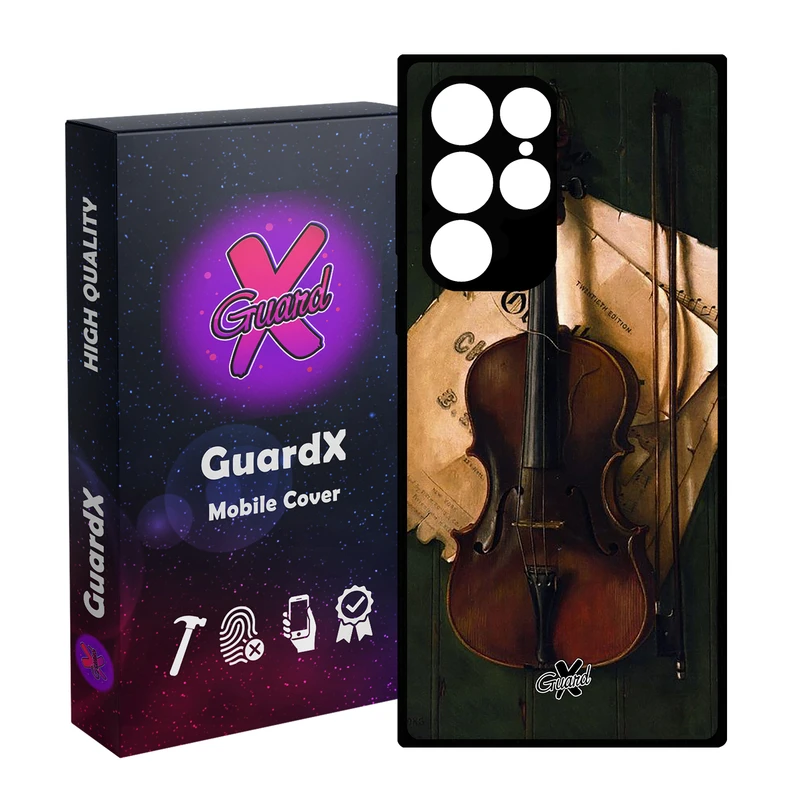 کاور گارد ایکس طرح ویولن مدل Glass10262 مناسب برای گوشی موبایل سامسونگ Galaxy S23 Ultra