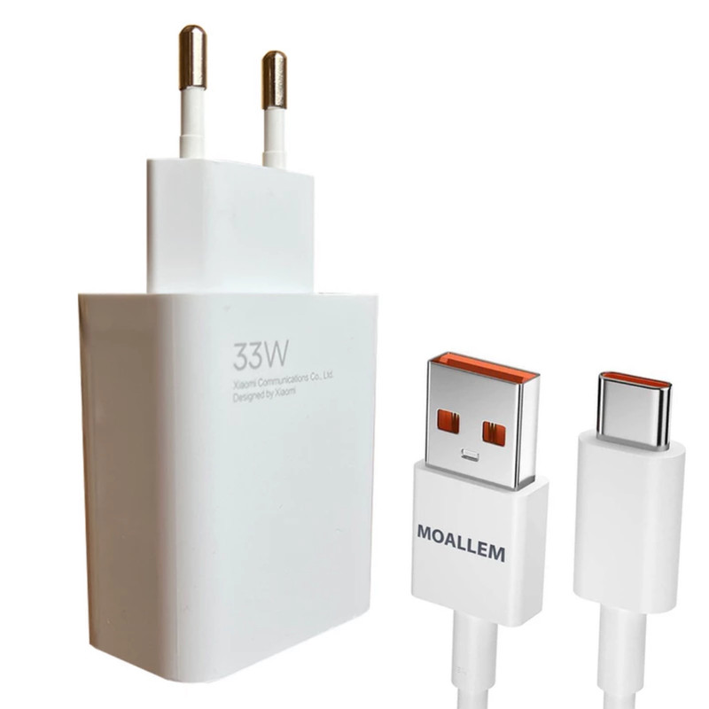 شارژر دیواری 33 وات مدل Poco x4 pro به همراه کابل تبدیل USB-C