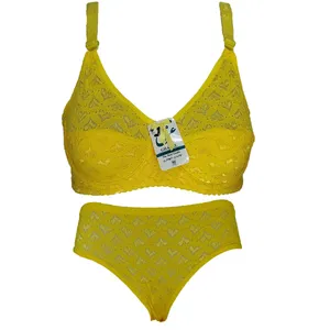 ست شورت و سوتین زنانه غزل مدل گیپور فنردار کد 814