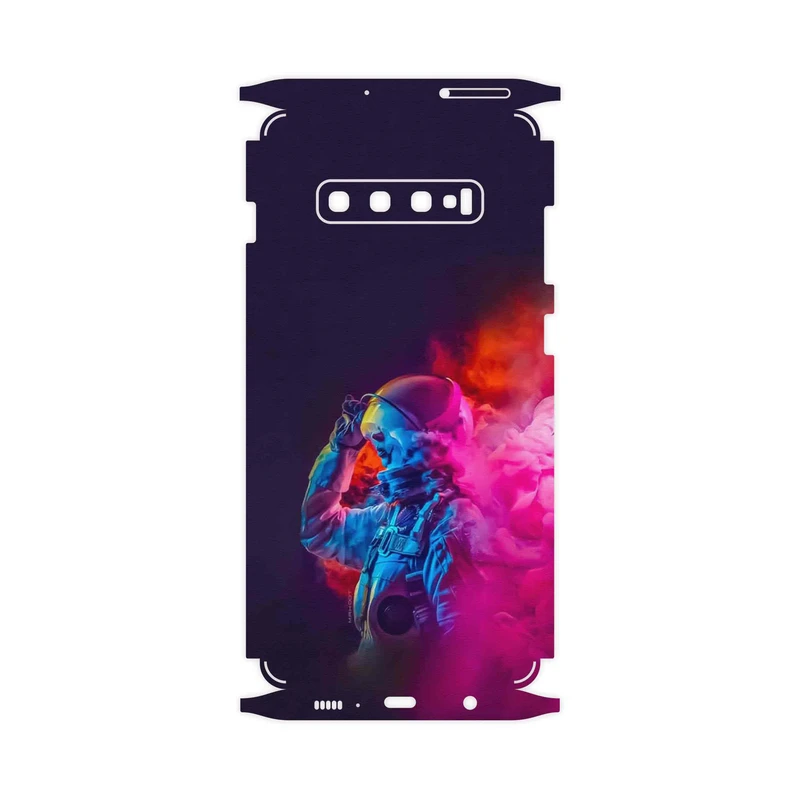 برچسب پوششی ماهوت مدل Smoke Rainbow Digital Art 1-FullSkin مناسب برای گوشی موبایل سامسونگ Galaxy S10 Plus