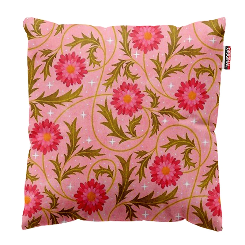 کوسن پاد آفرین طرح گل کد 3040 سایز 30*30 سانتی متر