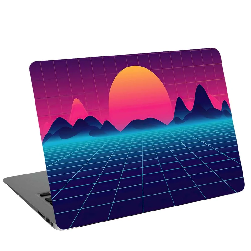 استیکر لپ تاپ مدل retro synthwave G-2125 مناسب برای لپ تاپ 15.6 اینچ