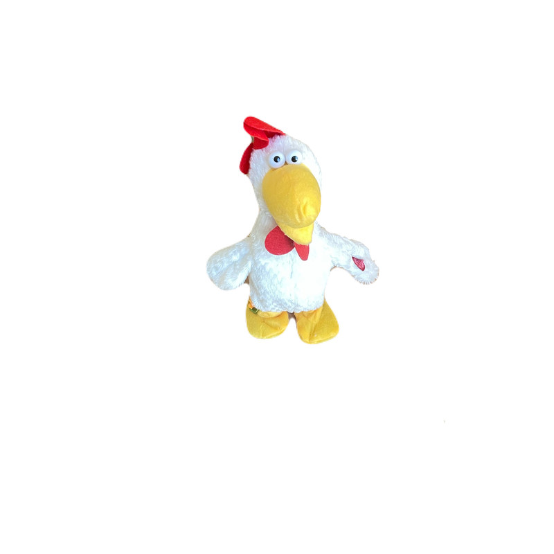 عروسک مدل خروس راه رونده و موزیکال ارتفاع 28 سانتی متر