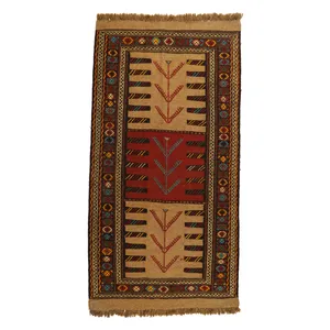 گلیم دستبافت دومتری کد 140406