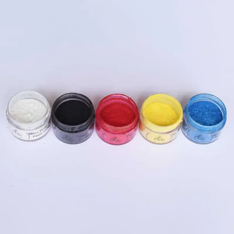 پودر رنگ  رزین اپوکسی فیلو مدل micapearl حجم 10 میلی لیتر بسته 5 عددی