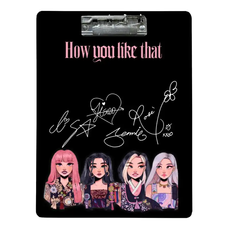تخته شاسی طرح گروه بلک پینک سایز A4