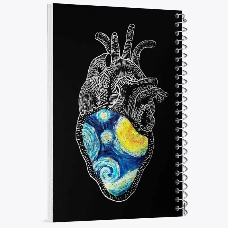 دفتر مشق 50 برگ خندالو مدل ونسان ونگوگ کد 25460