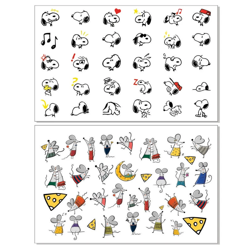 برچسب لنز ناخن کد BLNG6627 مجموعه 2 عددی