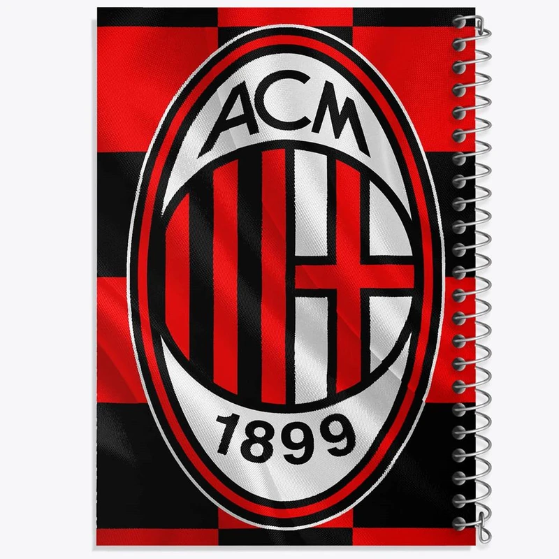 دفتر ژورنال نویسی 50 برگ خندالو مدل نقطه ای طرح باشگاه آث میلان کد 27234