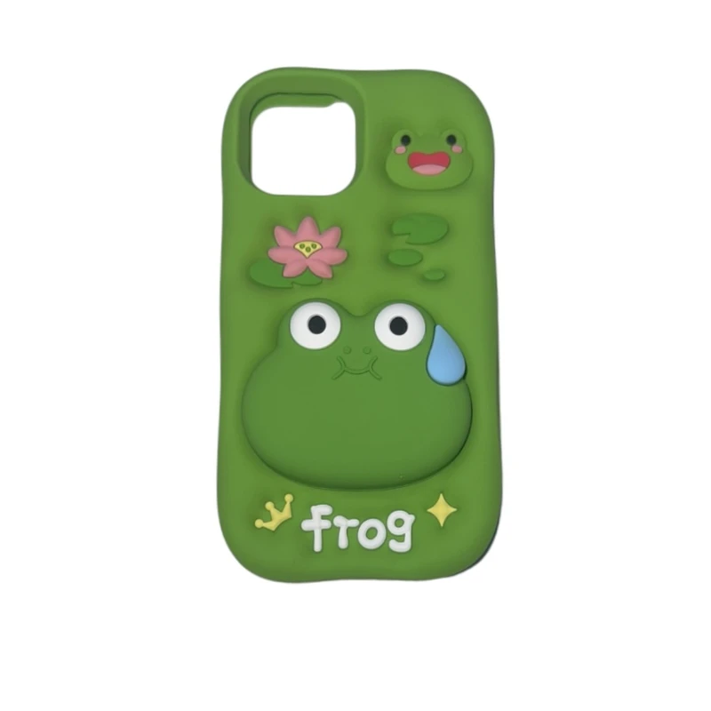 کاور مدل سیلیکونی طرح  قورباغه کد 95n مناسب برای گوشی موبایل  اپل Iphone 15 promax