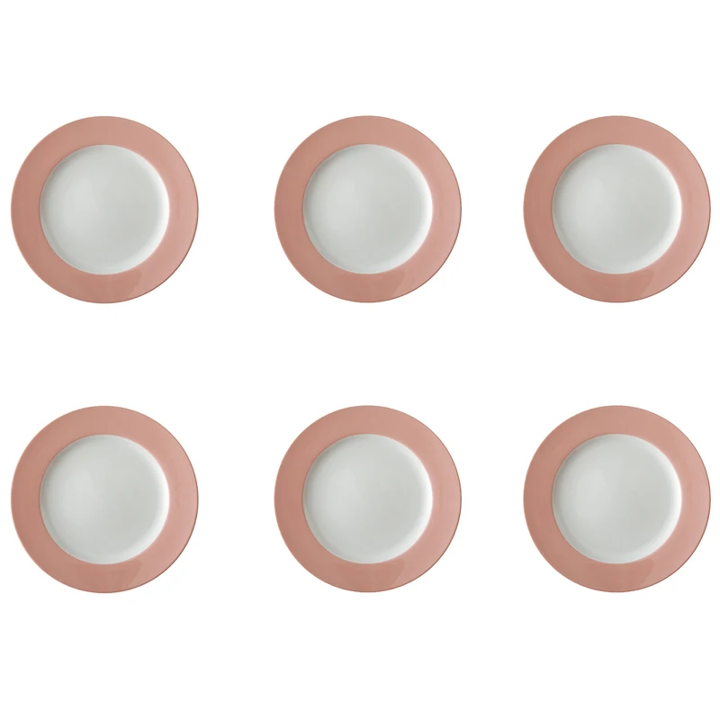 پیش دستی چینی زرین ایران مدل ایتالیا 19 درجه یک بسته 6 عددی	