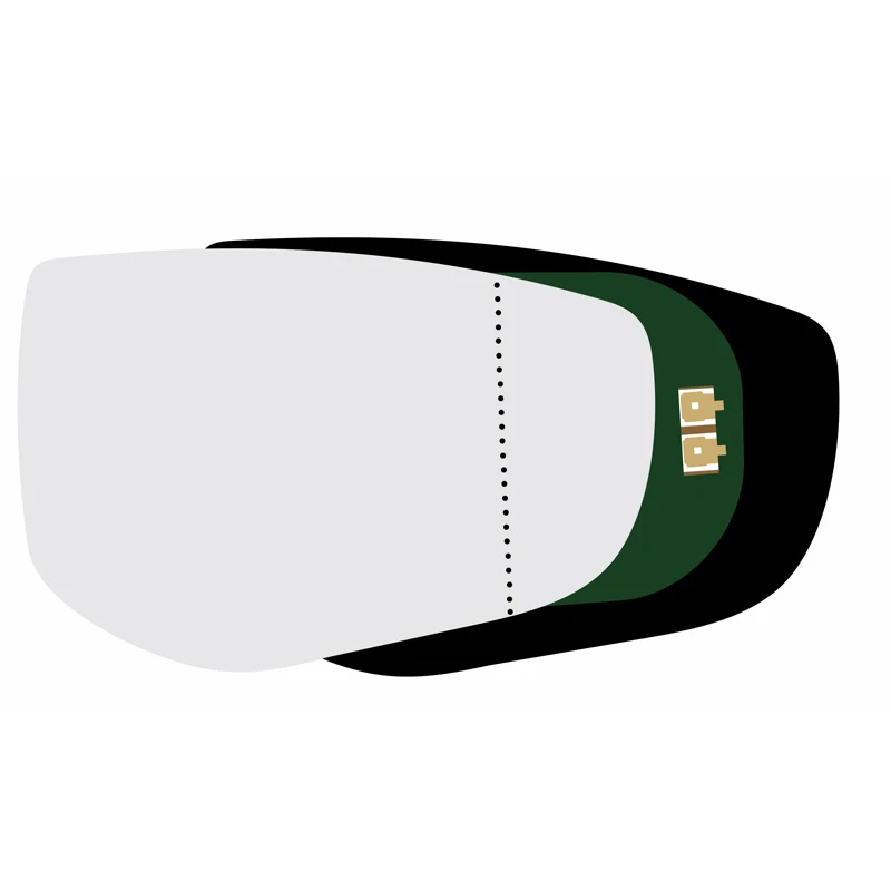 شیشه آینه جانبی راست خودرو کالانیکس مدل SHISPLUSR-10939 مناسب برای دناپلاس به همراه قاب و چسب گرمکن دار