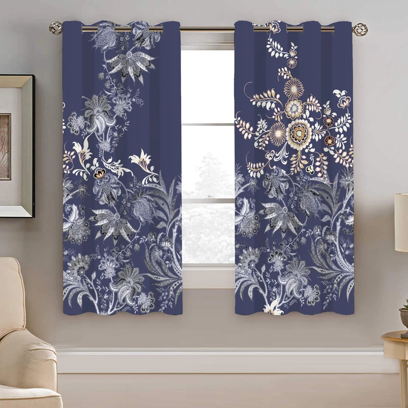 پرده نیروانا طرح سنتی مدل مخمل کد 4491 سایز 140×200 سانتی متر