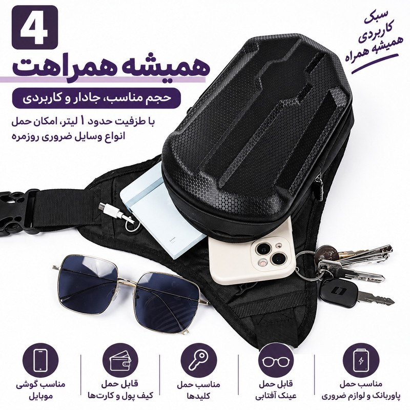 کیف موتور و دوچرخه سواری مدل فیبر کربن