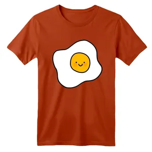 تی شرت آستین کوتاه بچگانه مدل نیمرو بامزه  رنگ آجری