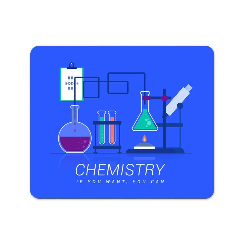 ماوس پد پاد آفرین مدل شیمی دبیرستان آزمایشگاه شیمیدان مهندس شیمی کد P749 سایز 19*24 سانتی متر