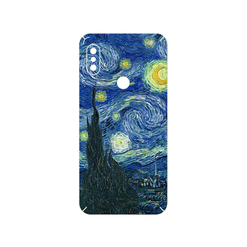 برچسب پوششی ماهوت مدل The Starry Night of van Gogh مناسب برای گوشی موبایل شیائومی Redmi Note 6 Pro