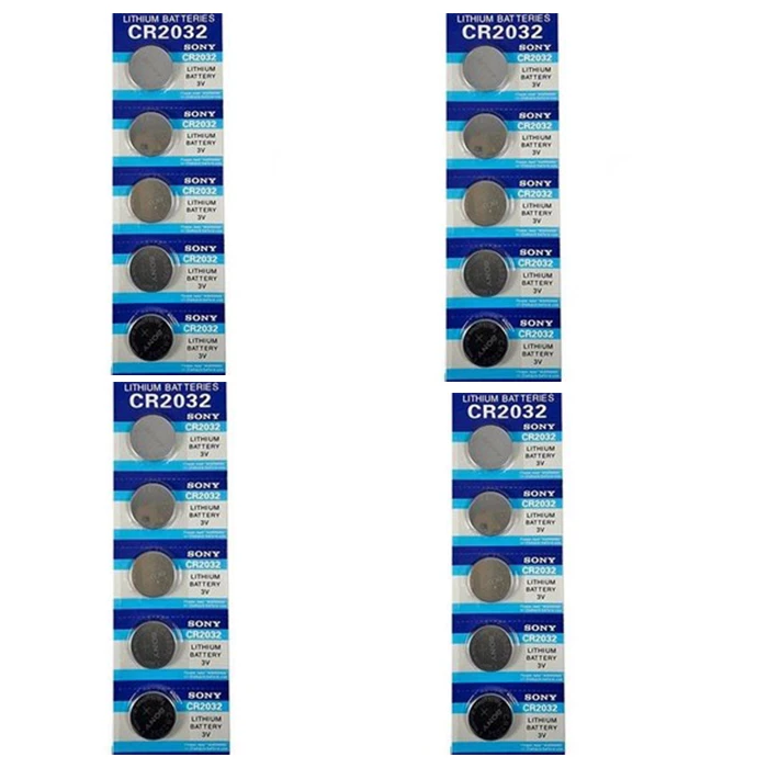 باتری سکه ای سونی مدل CR2032 بسته 20 عددی