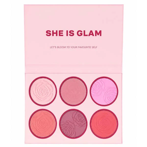 پالت رژگونه شی ایز گلم مدل Floral Blush 