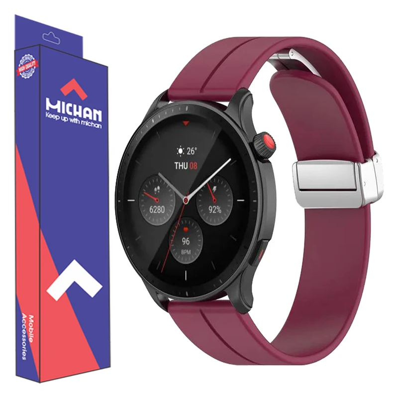بند میچان مدل Silicone Magnetic مناسب برای ساعت هوشمند سامسونگ Galaxy watch7 40mm/Galaxy watch7 44mm