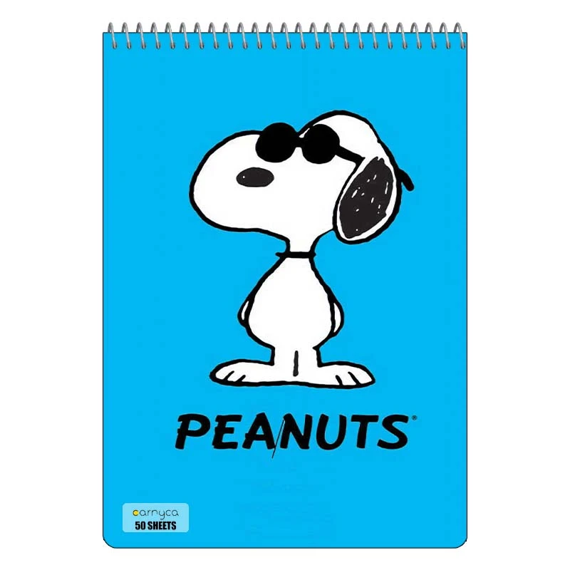 دفتر نقاشی 50 برگ سیمی کارنیکا طرح فیلم بادام زمینی ها The Peanuts کد 84816