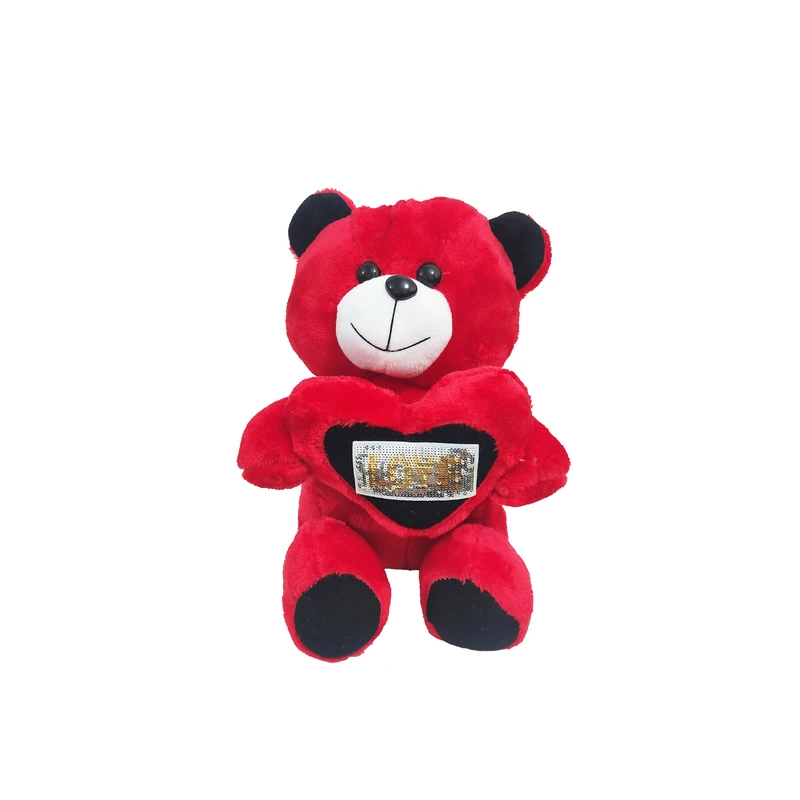 عروسک مدل خرس قلب به دست ارتفاع 25 سانتی متر