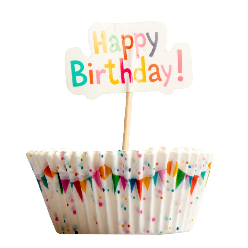 کپسول کاپ کیک طرح هپی برتدی مدل s5 به همراه تاپر