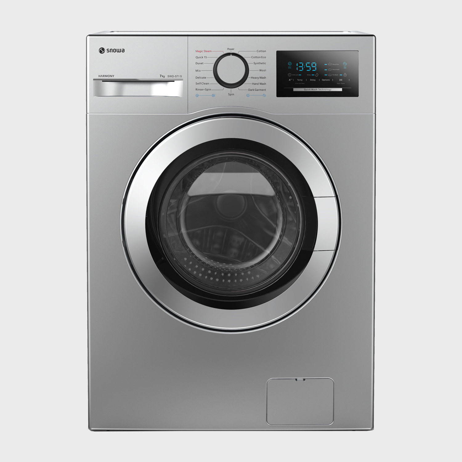 ماشین لباسشویی اسنوا مدل SWD-571S ظرفیت 7 کیلوگرم