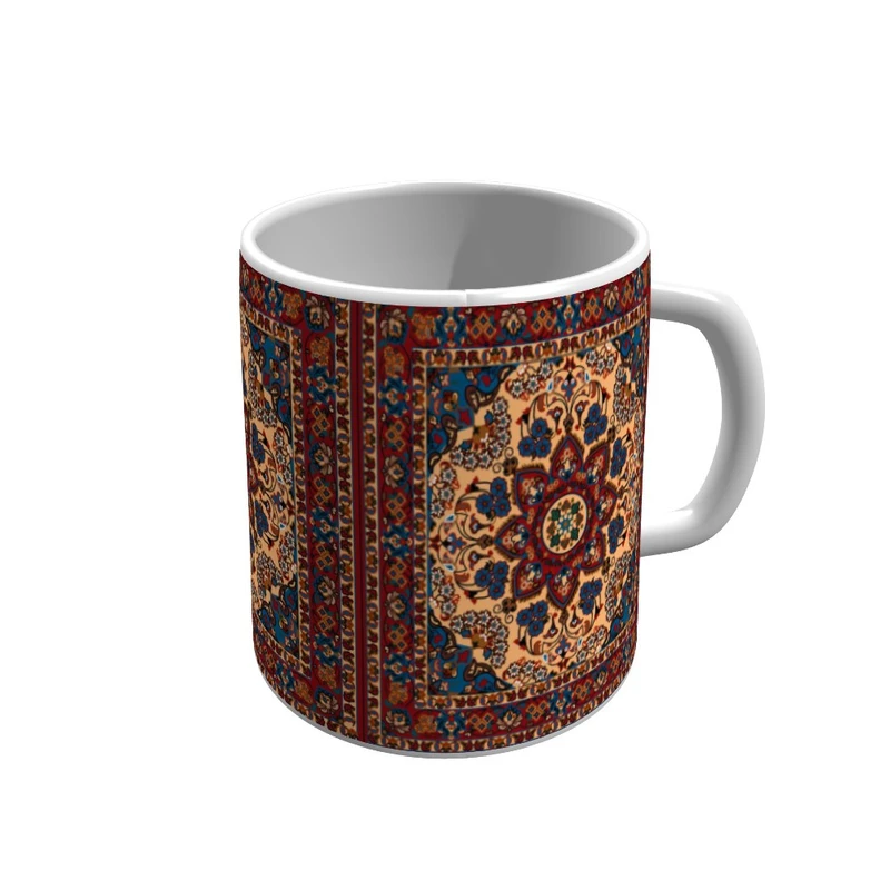 ماگ پاد آفرین مدل فرش ایرانی کد v106